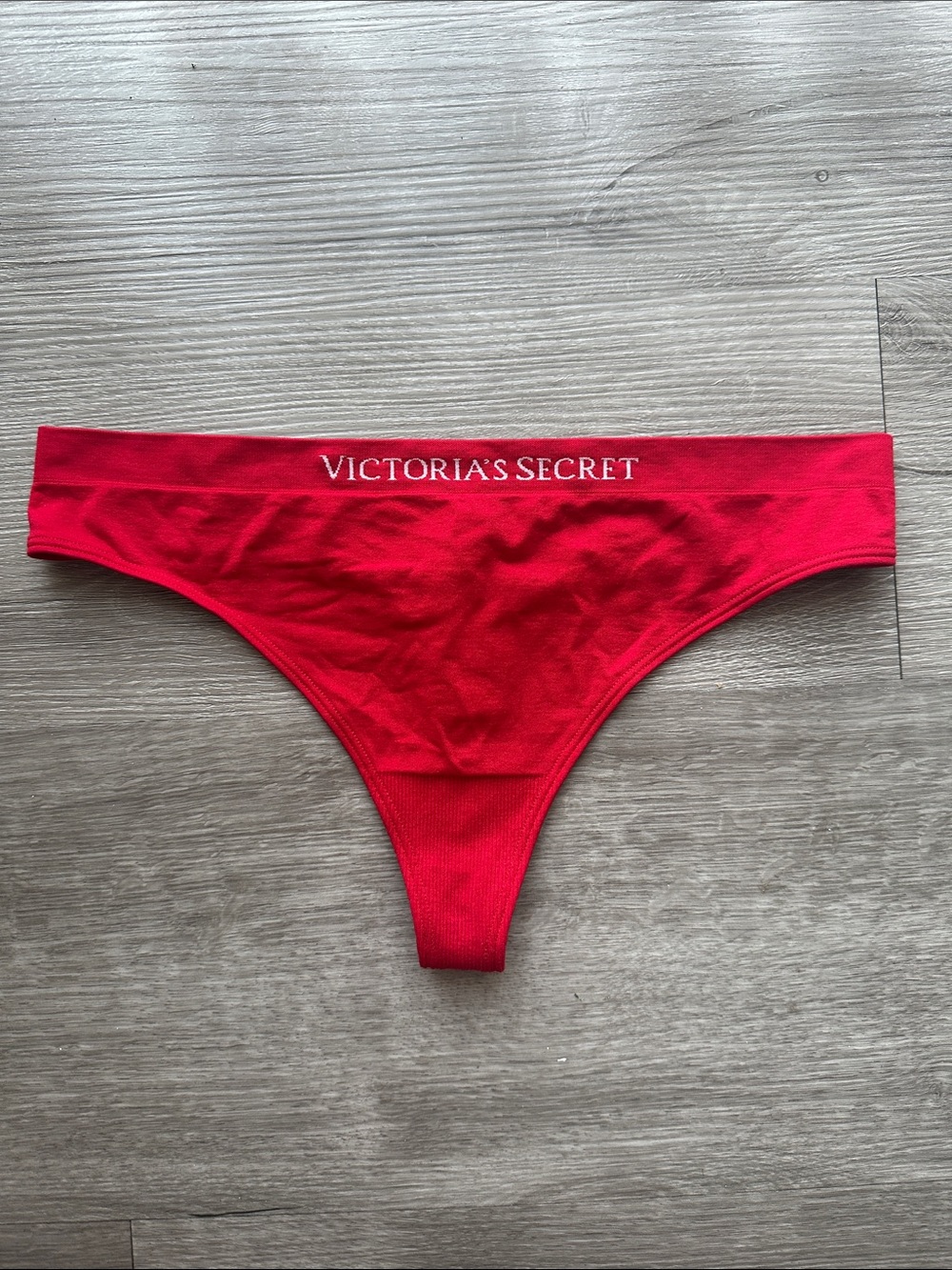 Victoria's Secret Red Seamless Thong Panty